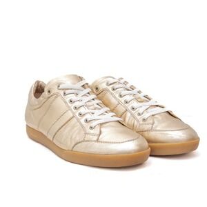 RARE VTG Dior B16 by Hedi Slimane collector Gold Sneaker Size US 10